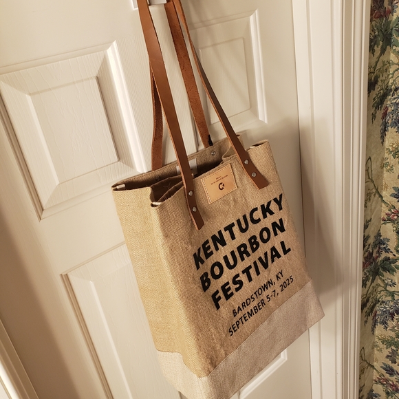 NWT! Kentucky Bourbon Festival Artisan Signed Tote Bag - Picture 4 of 11